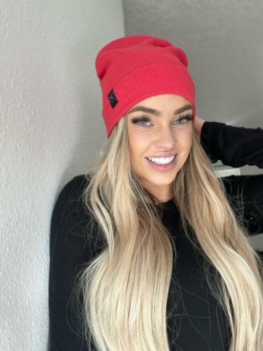 RBX Hot Pink Winter Knit Beanie